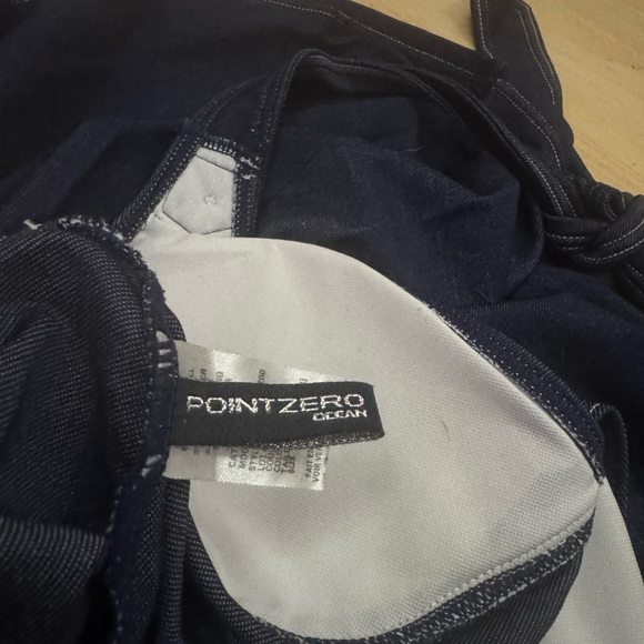 Point Zero Navy Halter Chemise - Picture 3 of 4